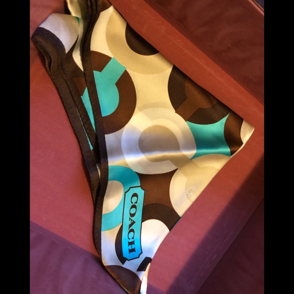 Coach silk square scarf